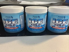 Lot of 3 Personal Care ICE Cold, Analgesic Pain Relieving Gel, Cooling Formula