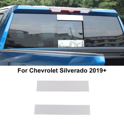 2pc Rear Windshield Window Glass Cover Trim For Chevy Silverado/GMC Sierra 2019+