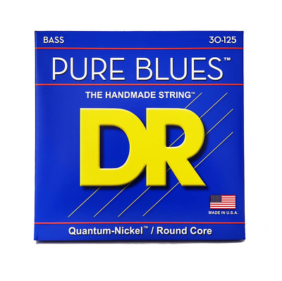 DR Strings Pure Blues Quantum Nickel Bass Strings: 6-String Medium 30-125