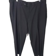 Haggar Black Dress Pants Men's Size 40x29 Classic Fit No Iron Professional