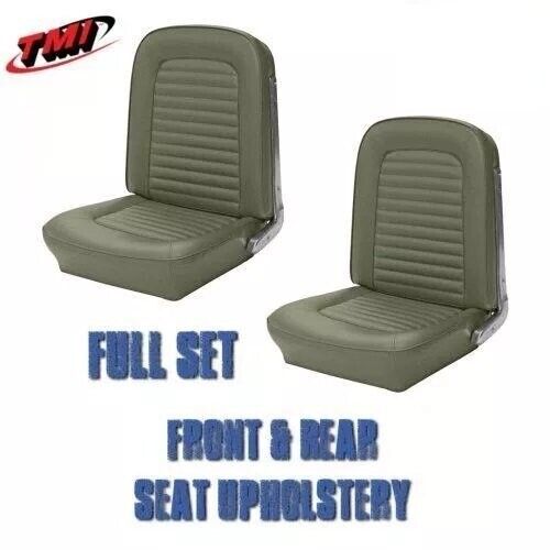 Front and Rear Seat Upholstery Ivy Gold Vinyl TMI, 1964 & 1965 Mustang - Foto 1 di 3
