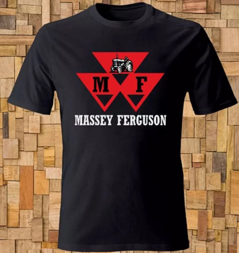 Massey Ferguson Tractor Logo Men's Black T-shirt Size S-5XL - Image 2 of 4