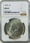 1903 MS62 NGC MORGAN SILVER DOLLAR BLAST WHITE SUPER PQ  FREE SHIPPING