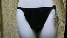 Freya 9372 String Bikini Bottom UK Medium/US Medium Black NWOT