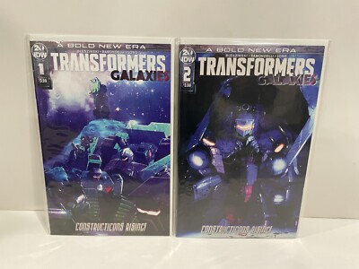 Transformers Galaxies #1 #2 Rise of the Constructicons 2 Books High Grade 2019