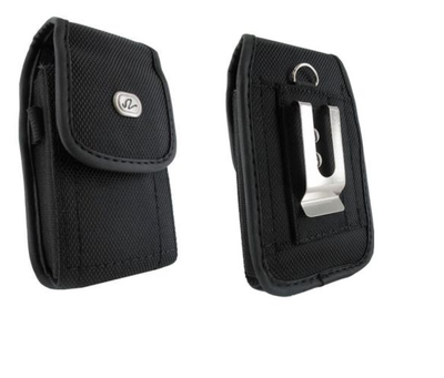 Luxmo Belt Holster For TCL 50 LE, Vertical Rugged Nylon [Card Slots - Foto 6