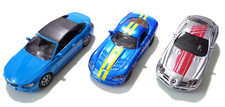 SIKU 3 Super Sportwagen: McLaren Mercedes SLR, BMW 645i Cabrio, Dodge Viper Neu