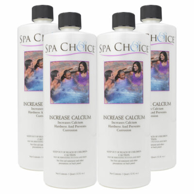 Spa Choice Increase Calcium Spa & Hot Tub Balance Chemical - 4 x 1 Quart