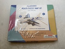 Allessimo Civil Airplane Reality Puzzle Paint Kit