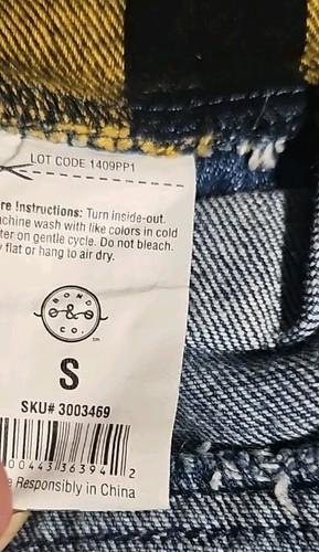 Bond & Co Dog Jean & Flannel Shirt Plaid - Take Me to The Mountains - Small - Picture 5 of 8
