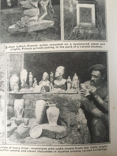 Antiker Druck Der Krieg Illustrierte Fine Art Blüht in Kriegsfeldern 1917 - Bild 5 von 9