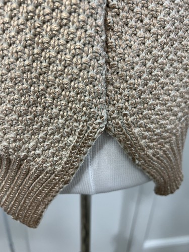 Anthropologie Moth Woman’s Sweater Metallic Coated Sz XS Pullover - Picture 6 of 15