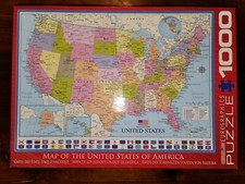 EuroGraphics Map of The United States Puzzle 1000 Piece
