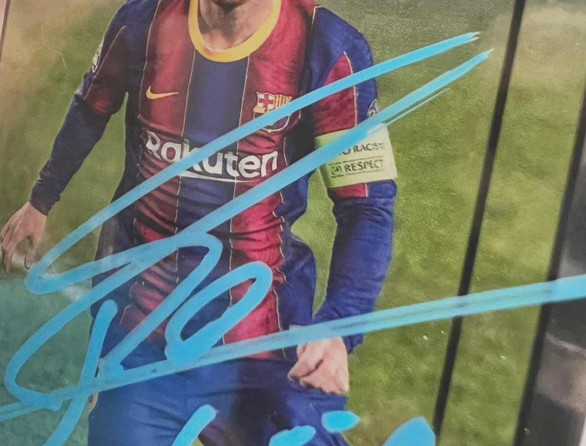 2020-21 Topps Merlin UCL #1 Lionel Messi Signed Barcelona Beckett