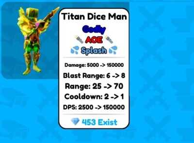 TOILET TOWER DEFENSE  TITAN DICE MAN