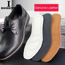 Business Shoes Insoles Leather Breathable Shock Absorption Deodorant Inner Pads