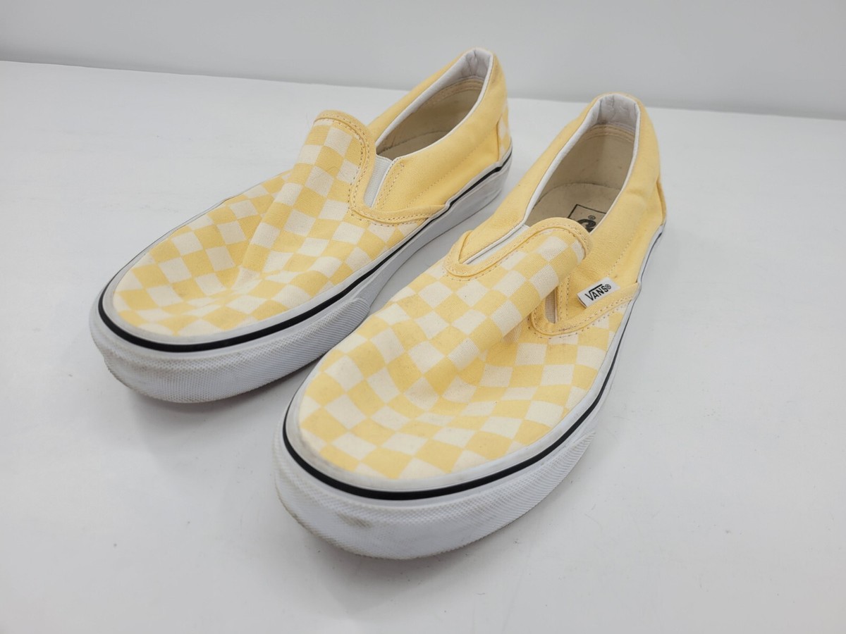 Athletic Shoes Vans Shoes Checkered Yellow Vans Sneakers Yellow