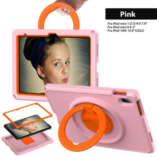 For Apple iPad A16 10th 9th 8 7 mini 6 5 4 3 2 1 Kids Case Heavy Duty Full Cover - Picture 13 of 14