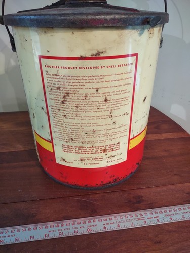 Shell 35 Pound Grease Keg W/Pump Rat Rod - Picture 9 of 17