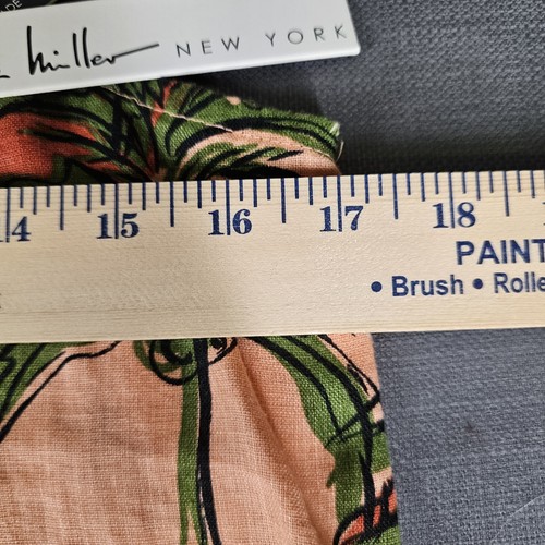 NEU Nicole Miller New York Palmen ärmellos Taschen Leinen Sommerkleid. Größe XS - Bild 7 von 7