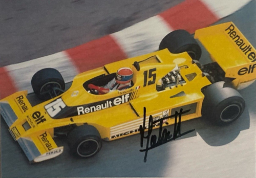 *** JEAN PIERRE JABOUILLE  -  TEAM RENAULT  -  HAND SIGNED  -  F1  **  7x5 photo - Picture 1 of 2