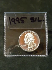 1995 S Proof Silver Washington Quarter Fresh From Proof Sets