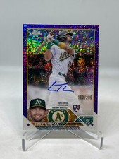 Cody Thomas 2023 Topps Chrome Purple Speckle Rookie Auto #190/299 RC Oakland A’s