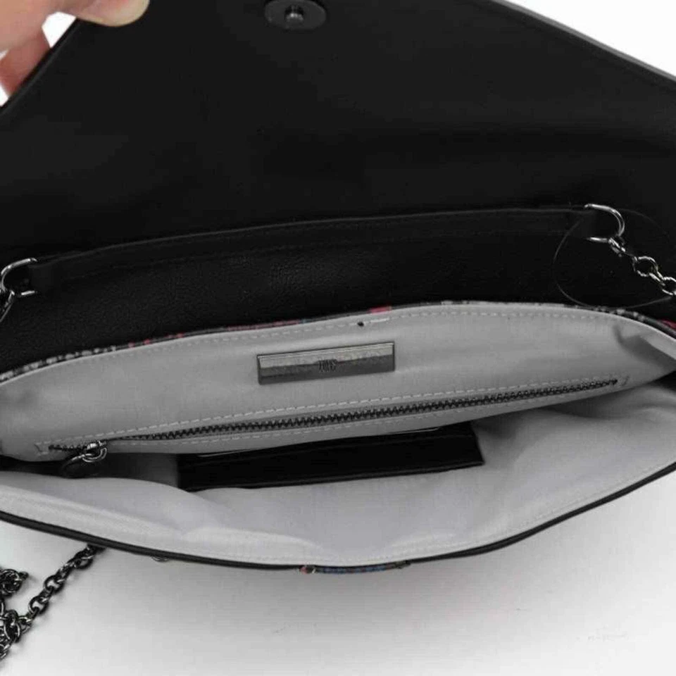 Bolso sin asas International Concepts Luci para mujer negro serpiente en relieve sistema operativo nuevo Foto 4 de 4