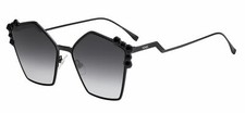 New FENDI Can Eye FF 0261 02O5 Fashion Sunglasses Shiny Black / Grey Gradient