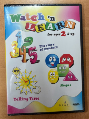 Watch 'N' Learn - Telling Time/Story of Numbers (REGION FREE DVD) **BRAND NEW**
