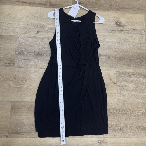 Schwarzes Kleid Damen Größe L ärmellos gerafft seitlich dehnbar ärmellos - Bild 2 von 10