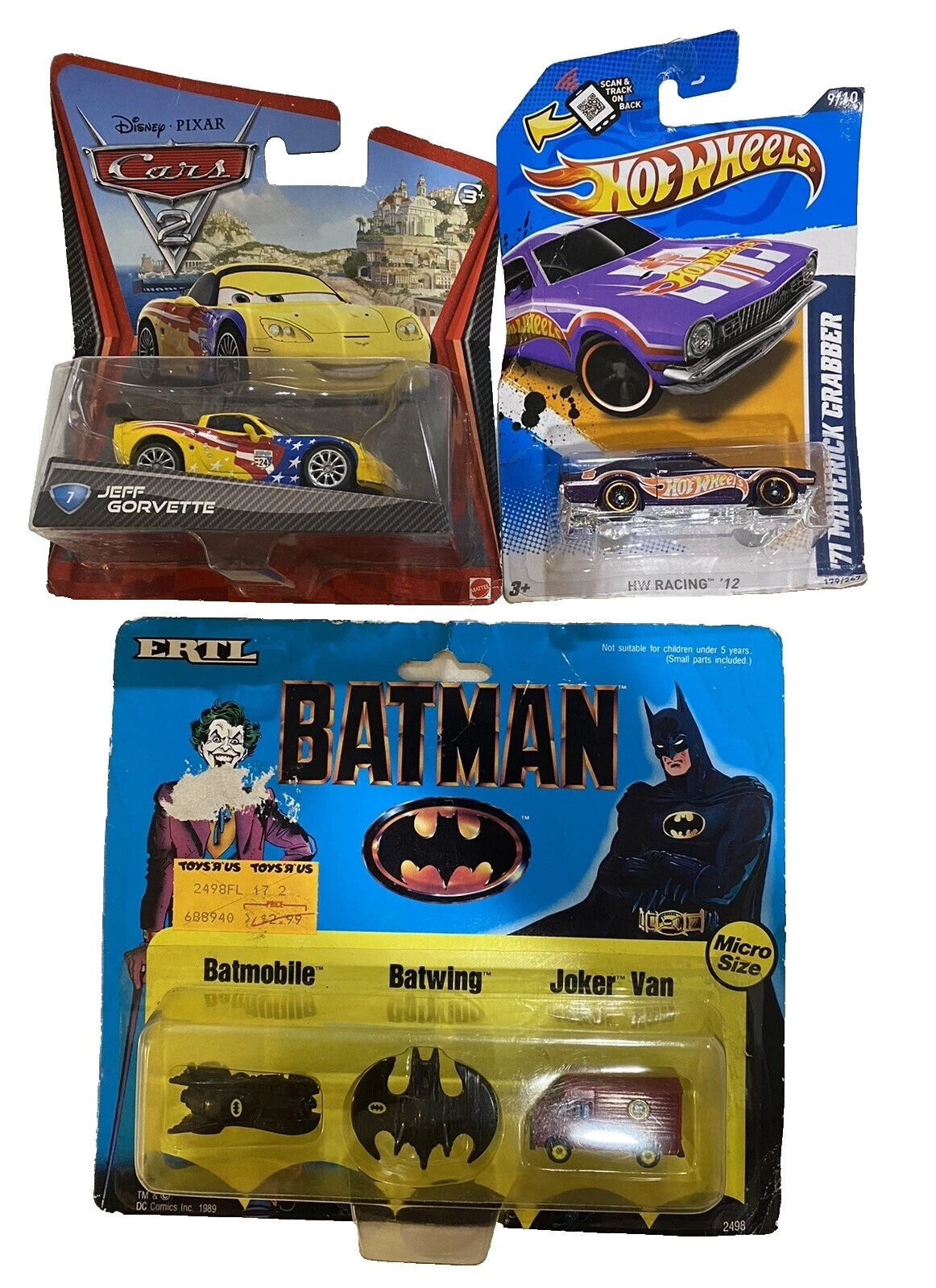 Hot Wheels Batman Vintage Manufacture Diecast Cars, Trucks & Vans