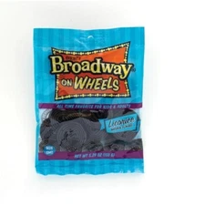Gustaf's Broadway on Wheels Traditional (Black) Licorice  5.29 Oz Bag