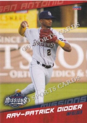 2024 San Antonio Missions Ray Patrick Didder Padres RC Rookie Minor Card Aruba