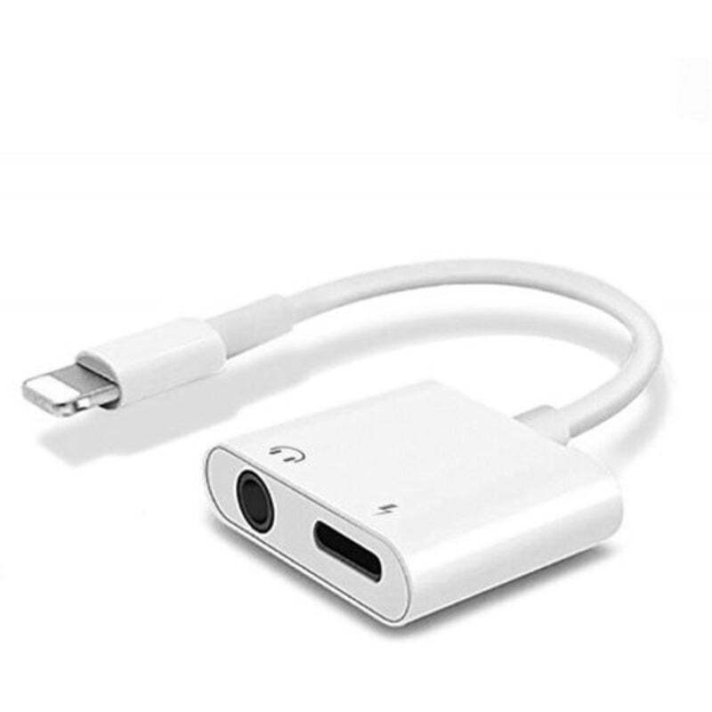 2 In 13.5Mm Audio Adapter Splitter 8 Pin Charger For Iphone Xs Max / Xr White au