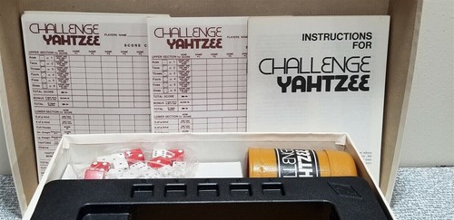 VTG 1978 Lowe Milton Bradley CHALLENGE YAHTZEE Game E2420 Sealed Dice COMPLETE - Picture 4 of 7
