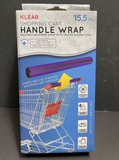 New KLEAR Shopping Cart Handle Wrap Reusable Guard Cover Black