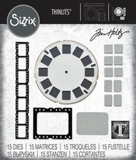 Sizzix Thinlits Dies By Tim Holtz 15/Pkg-Vault Picture Show