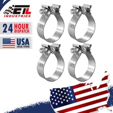 4 Inch Exhaust Clamps Narrow Band 304 Stainless Steel 4 Pcs Heavy Duty
