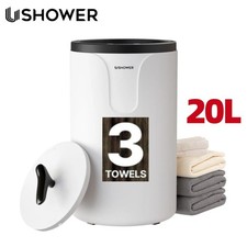 Large Towel Warmer Bucket 20L LCD Display Fast Heat Auto Shut-Off Spa Shut-Off