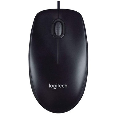 Logitech M90 USB Wired Optical Mouse 1000 DPI for PC Laptop Mac Full Size
