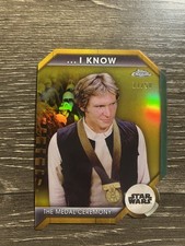 2024 Topps Chrome Star Wars The Medal Ceremony ILY-2B Gold /50 I Love You I Know