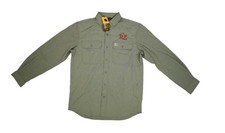 Carhartt Force Shirt Mens Medium Green Relaxed Fit Long Sleeve UPF 50 TW5291