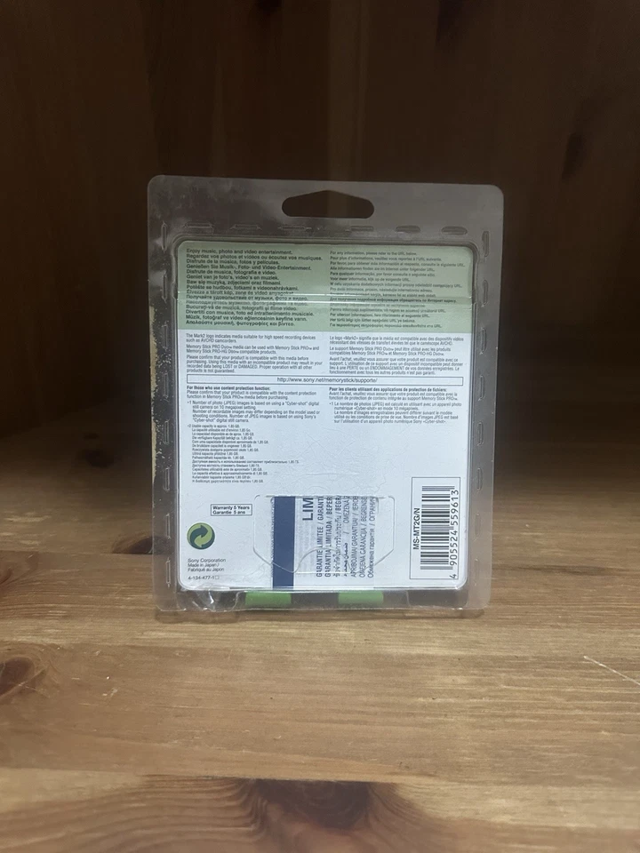 Memory Stick PRO Duo Card 2GB SONY ORIGINALE per PSP O FOTOCAMERA - Immagine 2 di 2