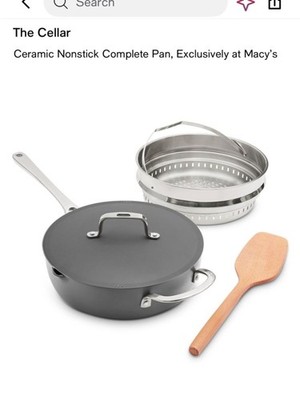 The Cellar Ceramic Nonstick Complete Pan set NWT
