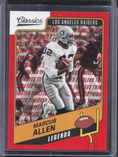 2021 Panini Classics #109 Marcus Allen Timeless Tributes Red #/75