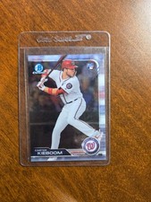 2019 Bowman Chrome Carter Kieboom Rookie RC Card #74. rookie card picture