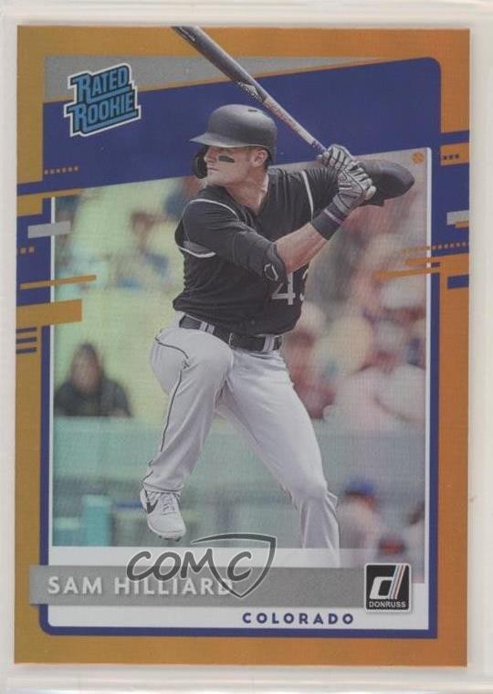 2020 Panini Donruss Rated Rookie Holo Orange Sam Hilliard #46 Rookie RC 0c2