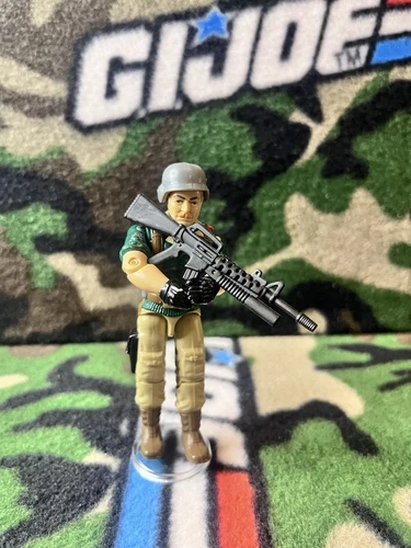 1985 Vintage Hasbro Gi Joe Crankcase Excellent Condition w/ Helmet & Rifle