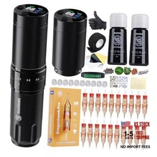 Dragonhawk L2 Pro Wireless Tattoo Machine Kit with 7 Adjustable Stroke  7